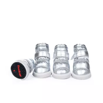 Petmax Ботинки-дутики для собак, M, серебряный