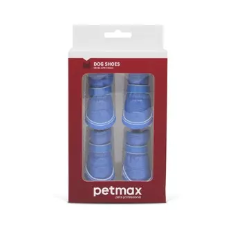 Petmax Ботинки-дутики для собак, S, синие