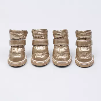 Petmax Ботинки-дутики для собак, XL, светло-золотые