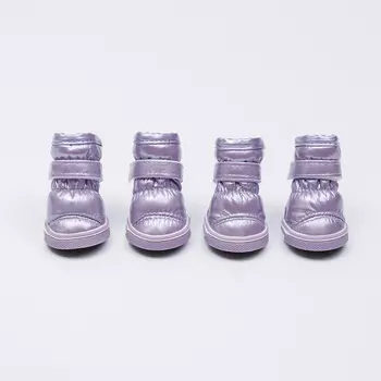 Petmax Ботинки-дутики для собак, XS, светло-фиолетовые