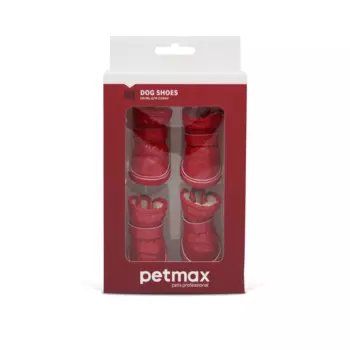 Petmax Ботинки-дутики для собак, L, красные