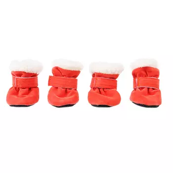 Petmax Ботинки замша малиновые S