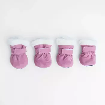 Petmax Ботинки замшевые для собак, XL, розовые
