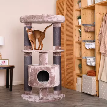 Petmax Дом-когтеточка 78х58х144 см