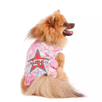 Petmax Футболка для собак M розовый (унисекс)