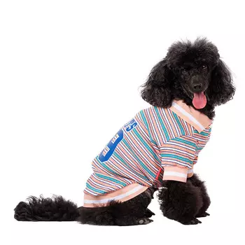 Petmax Футболка для собак Sports 89 L персиковый (унисекс)