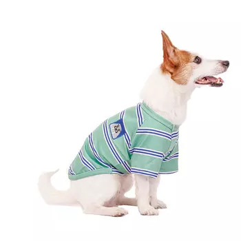 Petmax Футболка для собак зеленая с моржом M