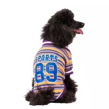 Petmax Футболка фиолетовая полосатая Sports 89 M