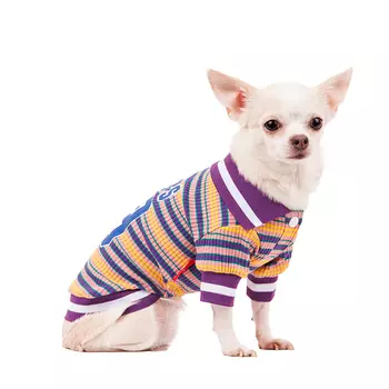 Petmax Футболка для собак Sports 89, S, фиолетовая (унисекс)