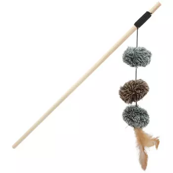 Petmax Игрушка для кошек Дразнилка Помпоны, 40см
