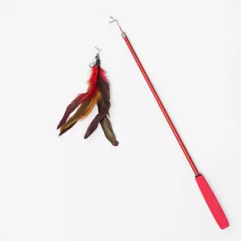 Petmax Игрушка для кошек Дразнилка телескопическая, длина 48-150 см