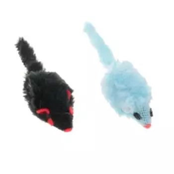 Petmax Игрушка для кошек Мышка искусственный мех, цвета в ассортименте 9,5 см