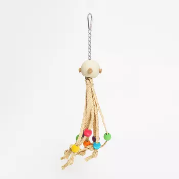 Petmax Игрушка для птиц Осьминожка, 30х7 см