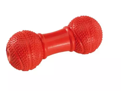 Petmax Игрушка для собак Гантель резиновая с баскетбольными мячами