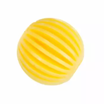 Petmax Игрушка для собак Мяч с отверстием для лакомства, желтый, 5,5 см