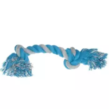 Petmax Игрушка для собак Веревка с 2 узлами синий с серым 35 см