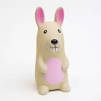 Petmax Игрушка из латекса для собак Кролик, 14 см