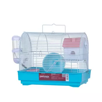 Petmax Клетка для мелких грызунов 33x23x26 см синяя