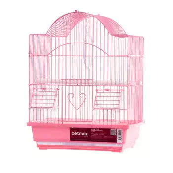 Petmax Клетка для мелких птиц 30x23x39 см розовая