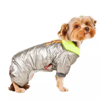 Petmax Комбинезон для собак L серый (унисекс)