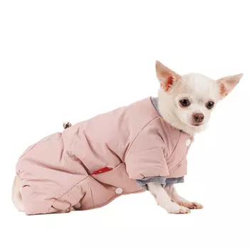 Petmax Комбинезон для собак S розовый (девочка)