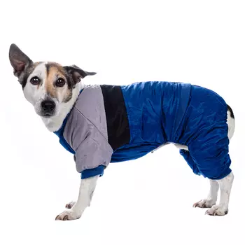 Petmax Комбинезон для собак синий с замком 3 XL