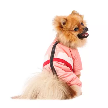 Petmax Комбинезон на молнии для собак L розовый (девочка)