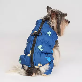 Petmax Комбинезон на замке для собак, M, синий