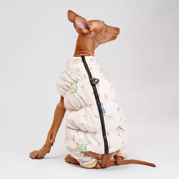 Petmax Комбинезон на замке для собак, XL, светлый (девочка)