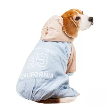 Petmax Комбинезон с капюшоном для собак 4XL голубой (унисекс)