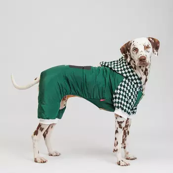 Petmax Комбинезон с капюшоном для собак, 5XL, зеленый (унисекс)