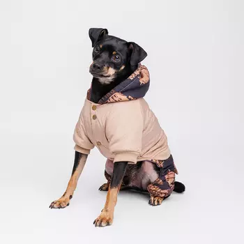 Petmax Комбинезон с капюшоном для собак, XL, кофейный