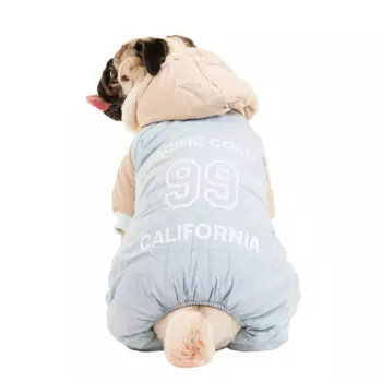 Petmax Комбинезон с капюшоном для собак XL голубой (унисекс)