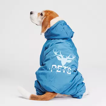 Petmax Комбинезон с оленем для собак, 3XL, синий