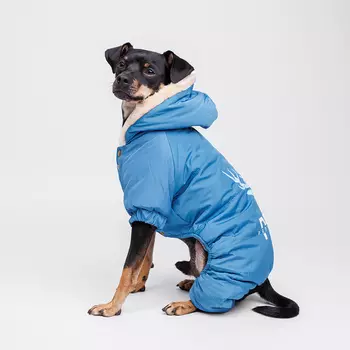 Petmax Комбинезон с оленем для собак, L, синий