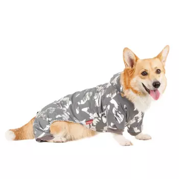 Petmax Комбинезон светоотражающий для собак 2XL серый (унисекс)