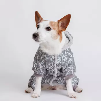 Petmax Комбинезон светоотражающий для собак, XL, цветные линии