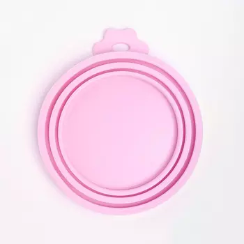 Petmax Крышка для консервов универсальная, розовая