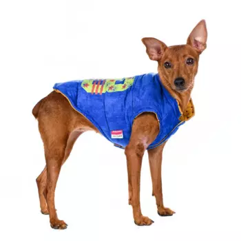 Petmax Куртка для собак двухсторонняя синяя 68 2XL