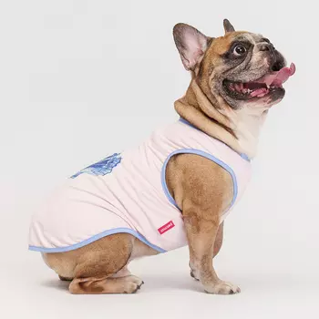 Petmax Майка с ракушкой для собак, 2XL, розовая