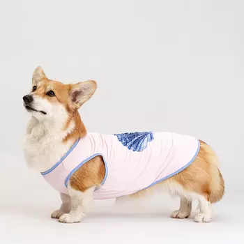 Petmax Майка с ракушкой для собак, 4XL, розовая