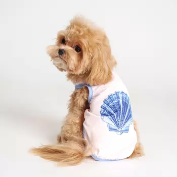 Petmax Майка с ракушкой для собак, M, розовая