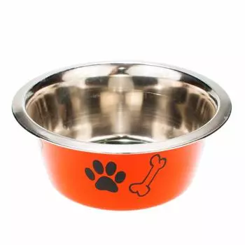 Petmax Миска цветной металл дизайн 850мл