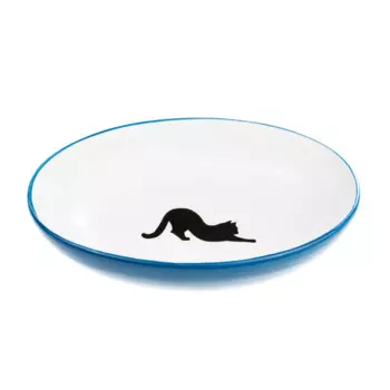 Petmax Миска для кошек 15,5 см синяя керамика