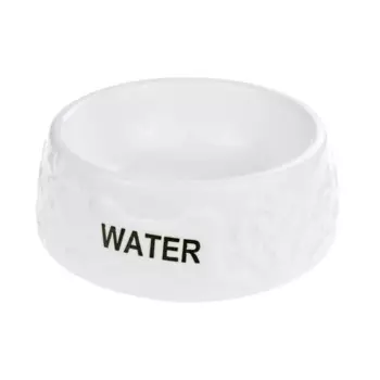 Petmax Миска керамическая для собак Water, 200 мл, диаметр 15 см, белая