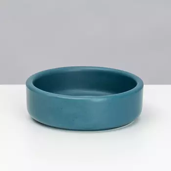 Petmax Миска керамическая для грызунов Кролик, 100 мл, синий