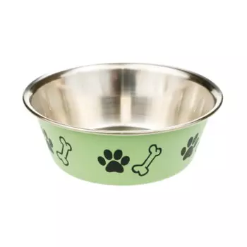 Petmax Миска металлическая матовая для собак и кошек, 330 мл, цветная