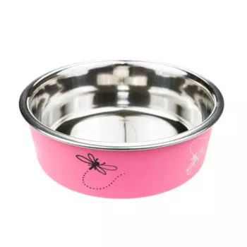 Petmax Миска металлическая для собак и кошек, 450 мл, цвет в ассортименте