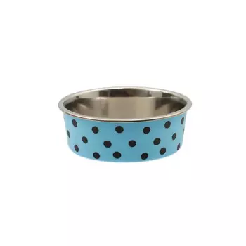 Petmax Миска металлическая с рисунком тяжелое прорезиненное дно 12см