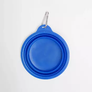 Petmax Миска складная для кошек и собак, S, 450 мл, синяя